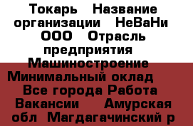 Токарь › Название организации ­ НеВаНи, ООО › Отрасль предприятия ­ Машиностроение › Минимальный оклад ­ 1 - Все города Работа » Вакансии   . Амурская обл.,Магдагачинский р-н